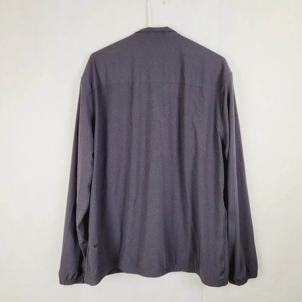 Lululemon Pace Jacket reversible full zip black windbreaker Size Large Active